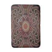 ペルシャの日焼け額縁民族半円マンダラ バスマット (正面縦)