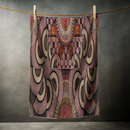 ペルシャの日焼け額縁民族半円マンダラ ビーチタオル