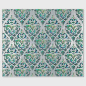 ペルシャの東洋パターンアワビおよび真珠 ラッピングペーパー (フラット)