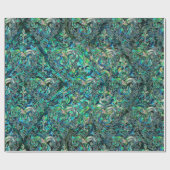 ペルシャの東洋パターンアワビおよび銀 ラッピングペーパー (フラット)