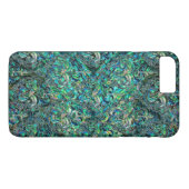 ペルシャの東洋パターンアワビおよび銀 Case-Mate iPhoneケース (裏面(横))