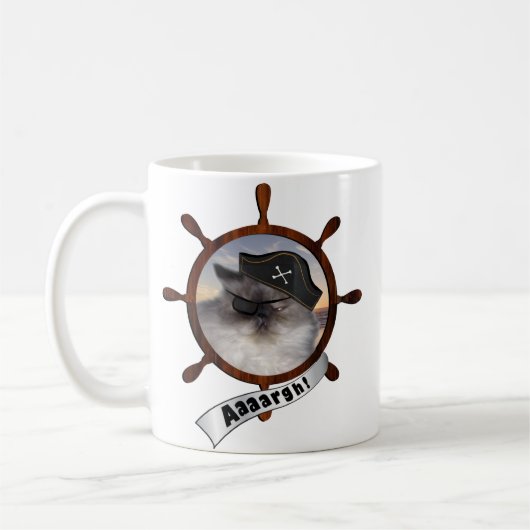 ペルシャの海賊子猫 コーヒーマグカップ (左)