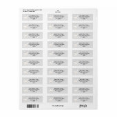 ペルシャの白猫の住所 ラベル (フルシート)