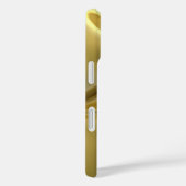 ペルシャの白猫オン金ゴールドサテン Case-Mate iPhoneケース (裏面 / 右)