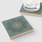 ペルシャの目のサイケデリック曼荼羅 ストーンコースター