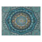 ペルシャの目のサイケデリック曼荼羅 テーブルクロス (正面(横))