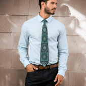 ペルシャの目のサイケデリック曼荼羅 ネクタイ