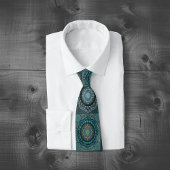 ペルシャの目のサイケデリック曼荼羅 ネクタイ