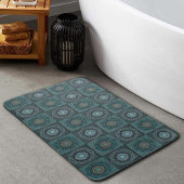 ペルシャの目のサイケデリック曼荼羅 バスマット