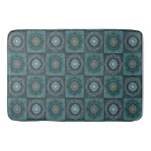 ペルシャの目のサイケデリック曼荼羅 バスマット (正面)