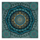 ペルシャの目のサイケデリック曼荼羅 ポスター (正面)