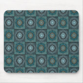 ペルシャの目のサイケデリック曼荼羅 マウスパッド (正面)