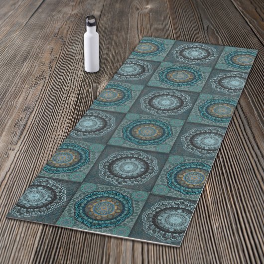 ペルシャの目のサイケデリック曼荼羅 ヨガマット