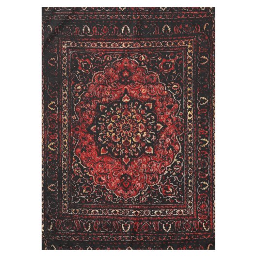 ペルシャの絨毯の外観はバラの着色地 テーブルクロス (正面)