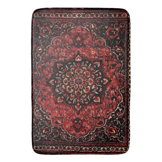 ペルシャの絨毯の外観はバラの着色地 バスマット (正面縦)