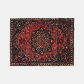 ペルシャの絨毯の外観はバラの着色地 フリースブランケット (正面(横))