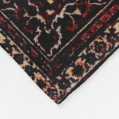 ペルシャの絨毯の外観はバラの着色地 フリースブランケット (角)