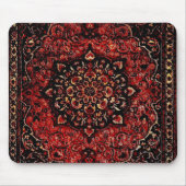 ペルシャの絨毯の外観はバラの着色地 マウスパッド (正面)