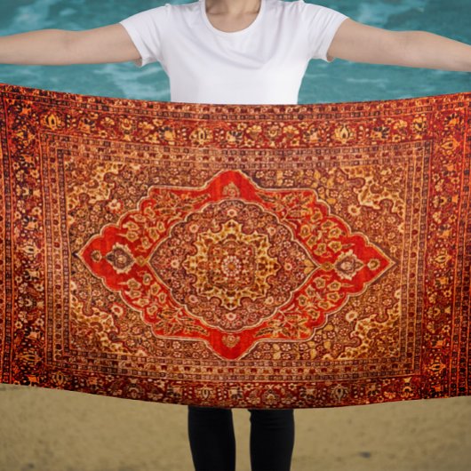 ペルシャの絨毯の外観no2 - Tabris ビーチタオル