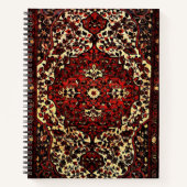 ペルシャの絨毯は濃い赤で見える ノートブック (正面)