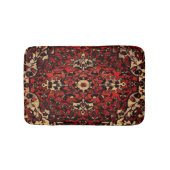 ペルシャの絨毯は濃い赤とクリーム色で見える バスマット (正面)