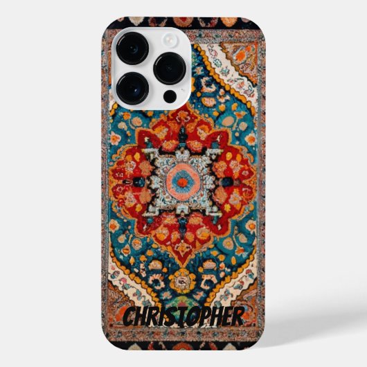 ペルシャの絨毯ヴィンテージ iPhoneケース (裏面)