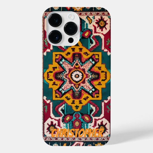 ペルシャの絨毯ヴィンテージ iPhoneケース (裏面)