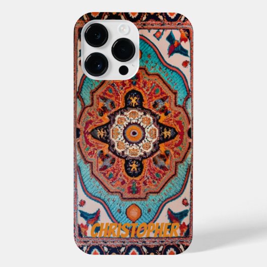 ペルシャの絨毯ヴィンテージ iPhoneケース (裏面)