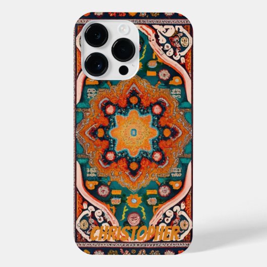 ペルシャの絨毯ヴィンテージ iPhoneケース (裏面)