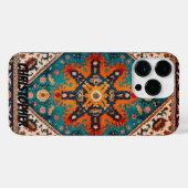 ペルシャの絨毯ヴィンテージ iPhoneケース (裏面横)