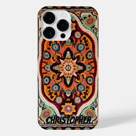 ペルシャの絨毯ヴィンテージ iPhoneケース (裏面)