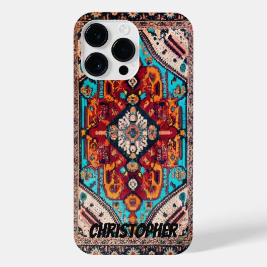 ペルシャの絨毯ヴィンテージ iPhoneケース (裏面)