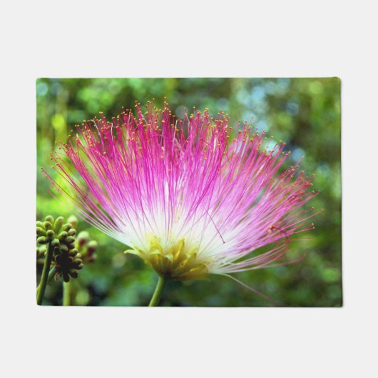 ペルシャの絹木の花のドア・マット ドアマット (正面)
