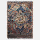 ペルシャの美しい古いパターンコレクシモダンョン スローブランケット (正面縦)