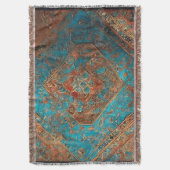 ペルシャの美しい古いパターンコレクシ人気があるョン スローブランケット (正面縦)