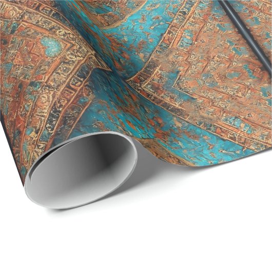ペルシャの美しい古いパターンコレクシ人気があるョン ラッピングペーパー (ロールコーナー)