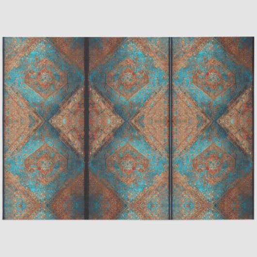 ペルシャの美しい古いパターンコレクシ人気があるョン 薄葉紙 (正面)