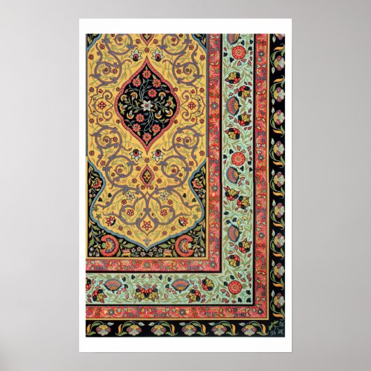 ペルシャの装飾, 'ポリクロムホーンからのプレート第二十五号 ポスター (正面)