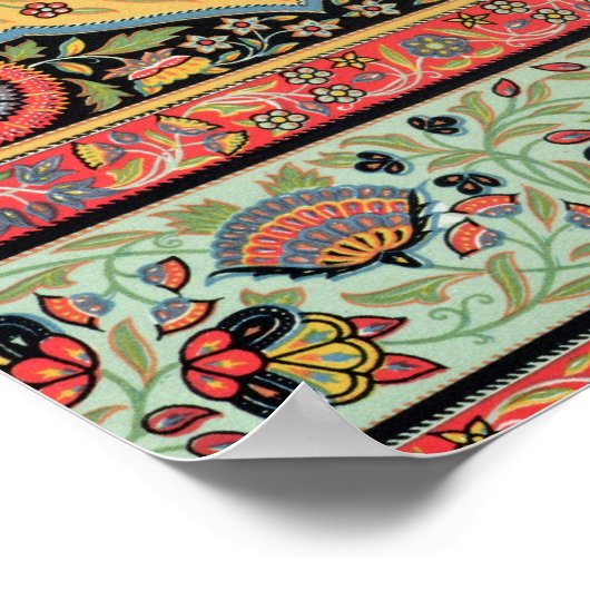 ペルシャの装飾, 'ポリクロムホーンからのプレート第二十五号 ポスター (角)