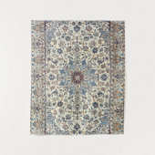 ペルシャほこりっぽい青グレーのアクセント タペストリー (正面)