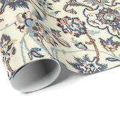 ペルシャほこりっぽい青グレーのアクセント ラッピングペーパー (ロールコーナー)