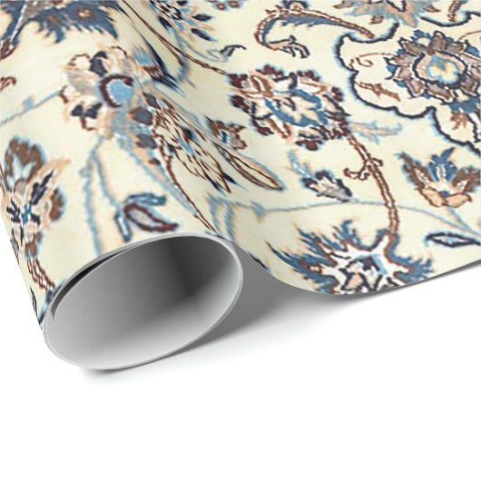 ペルシャほこりっぽい青グレーのアクセント ラッピングペーパー (ロールコーナー)