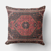 ペルシャアンティークヴィンテージレッドイースタンラグラグ アウトドアクッション (正面)