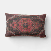 ペルシャアンティークヴィンテージレッドイースタンラグラグ アウトドアクッション (裏面)