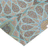 ペルシャエレガントブルーアラベスク東洋模様 ロングテーブルランナー (コーナー)