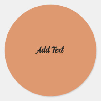 ペルシャオレンジアッド文字カスタム ラウンドシール