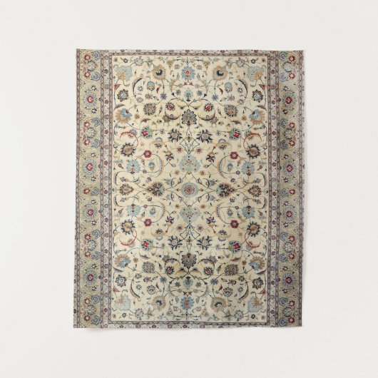 ペルシャカシャンダストティーベイビーブルー  タペストリー (正面)