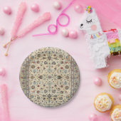 ペルシャカシャンダストティーベイビーブルー  ペーパープレート (パーティー)