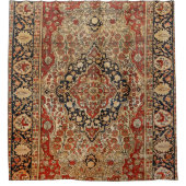 ペルシャカシャンバーントオレンジイエロー  シャワーカーテン (正面)