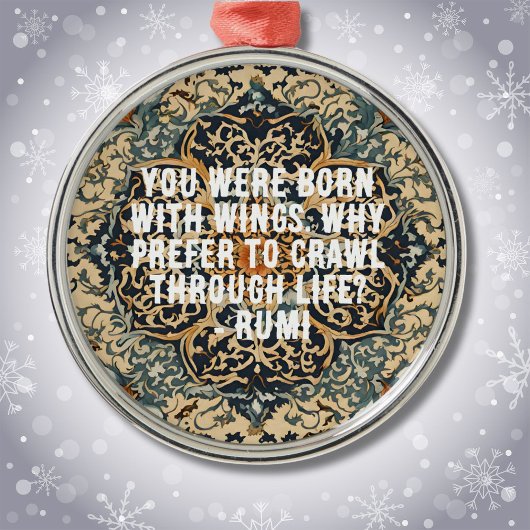 ペルシャカスタムタイル娘へのクリスマスプレゼント メタルオーナメント